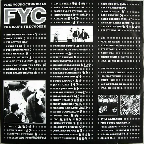 Fine Young Cannibals (FYC) - The raw & The cooked (LP) – Bild 3