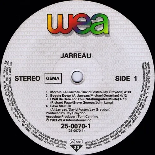 Jarreau - Mornin' (LP) – Bild 5