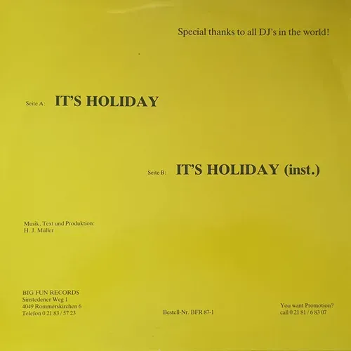 Shanna - It's holyday (Maxi-Single) – Bild 2