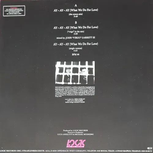 Sparx Rico - Ay-Ay-Ay (What we do for love) (Maxi-Single) – Bild 2