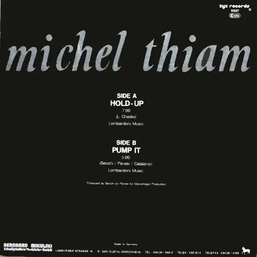 Thiam Michel - Hold-up (Maxi-Single) – Bild 2