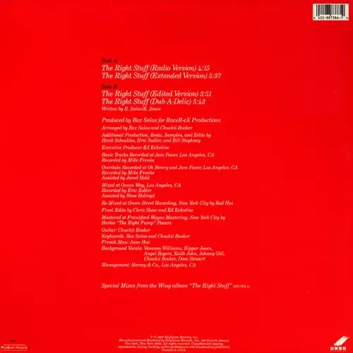 Williams Vanessa - The right stuff (Maxi-Single-US) – Bild 2