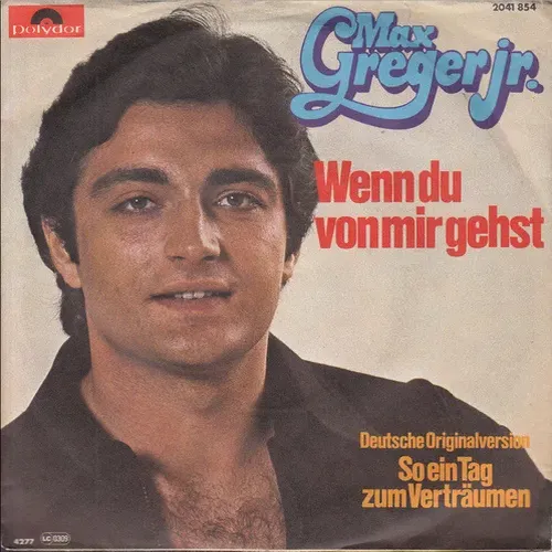 Greger Max jr. - Wenn du von mir gehst (nur Cover)