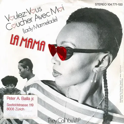 La Mama - Voulez-vous coucher avec moi (Lady Marmelade) (nur Cover)