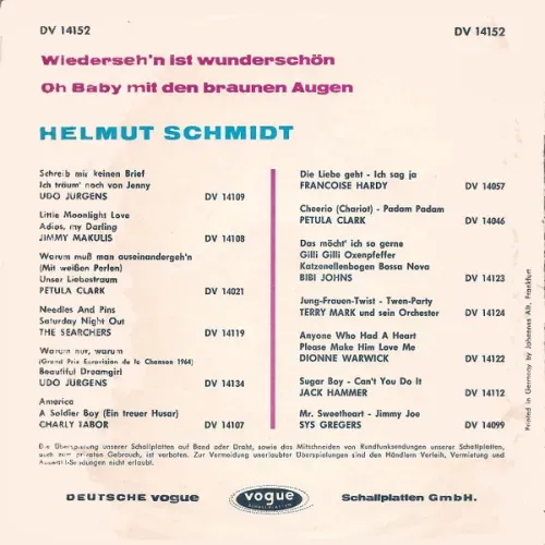 Schmidt Helmut - Wiedersehn ist wunderschön – Bild 2