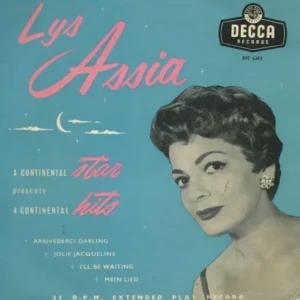 Assia Lys - 4 Continental Hits (EP-UK)