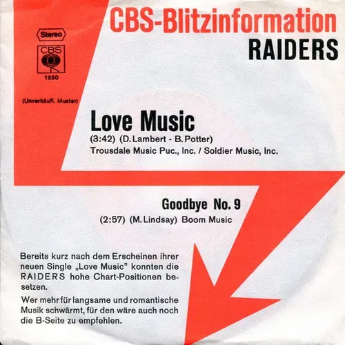 Raiders - Love music (nur Cover) Promo