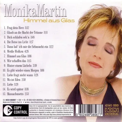 Martin Monika - Himmel aus Glas (CD) – Bild 2