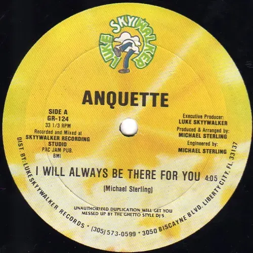 Anquette - I will always be there for you (Maxi-Singles-US) – Bild 2