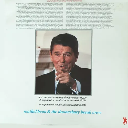 Bean Reathel & Doonesbury Break Crew - Rap master ronnie (Maxi-Single-UK) – Bild 2