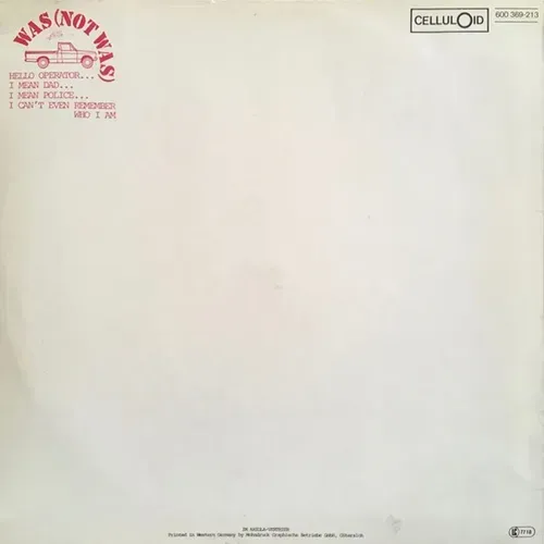 Was (Not Was) - Wheel me out (Super Sound Single) – Bild 2