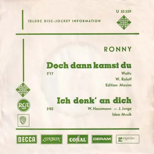 Ronny - Doch dann kamst du (Promo)