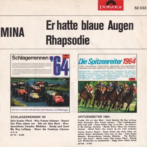 Mina - Er hatte blaue Augen (nur Cover) – Bild 2