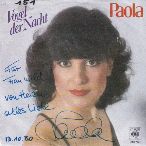 Paola - Vogel der Nacht (Widmung mit Autogramm)