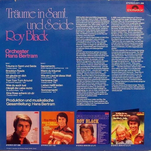 Black Roy - Träume in Samt und Seide (LP) – Bild 2