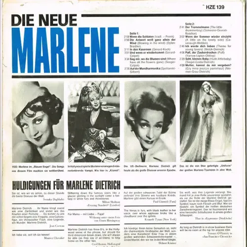 Dietrich Marlene - Die neue Marlene (LP) – Bild 2