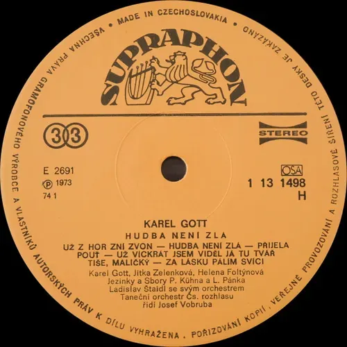 Gott Karel - Hudba neni zla (LP-Tschech) – Bild 3
