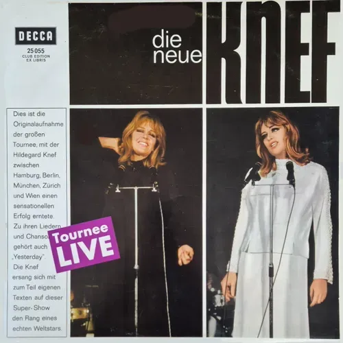 Knef Hildegard - Die neue Knef Tournee-Live (LP) Club Edition Ex Libris
