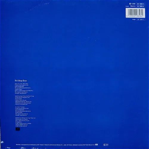Pet Shop Boys - It's a sin (Maxi-Single) blauer Balken – Bild 2