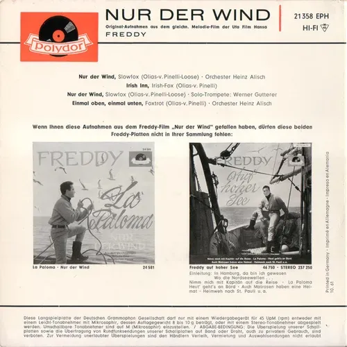 Quinn Freddy - Nur der Wind (EP) – Bild 2