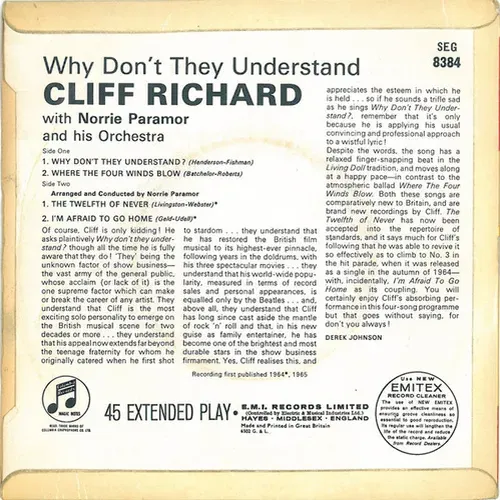 Richard Cliff - Why don't they understand (EP-UK) – Bild 2