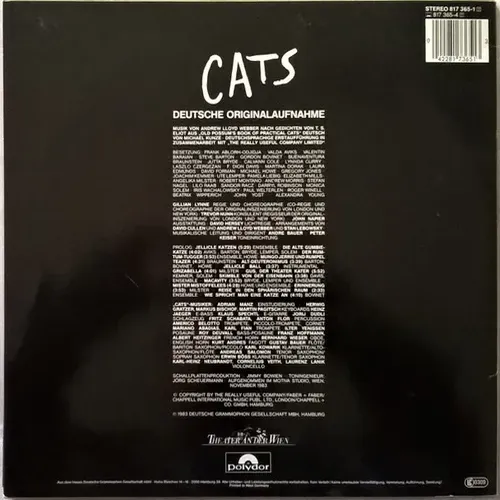 Cats - Deutsche Originalaufnahme (LP) – Bild 2