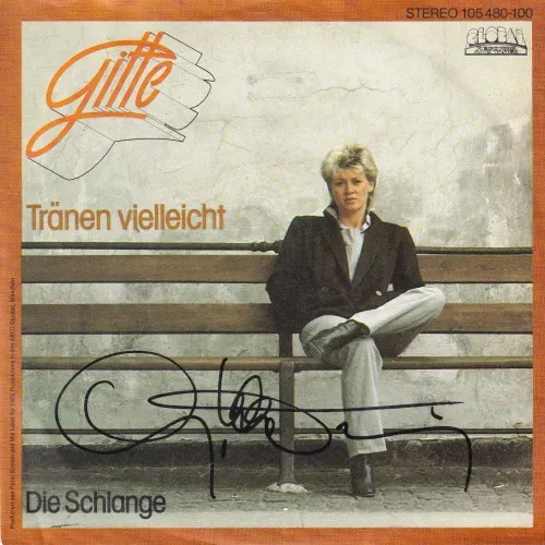 Gitte - Tränen vielleicht (mit Autogramm)