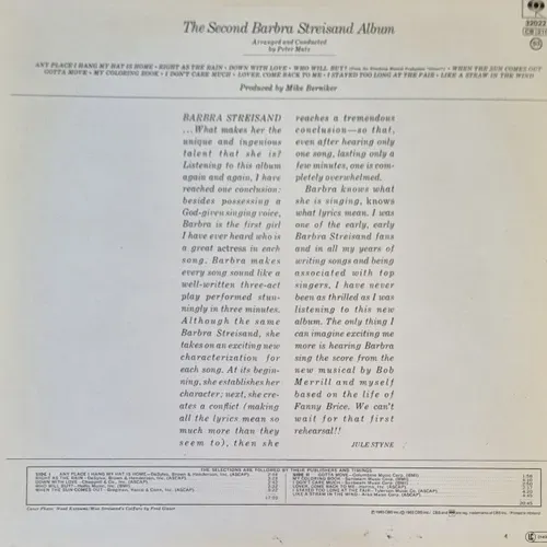 Streisand Barbra - The second Barbra Streisand Album (LP) Ri – Bild 2