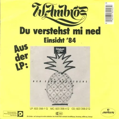 Ambros Wolfgang - Du verstehst mi ned – Bild 2