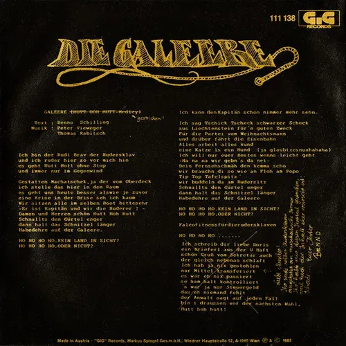 Drahdiwaberl mit Falco – Die Galeere – Bild 2