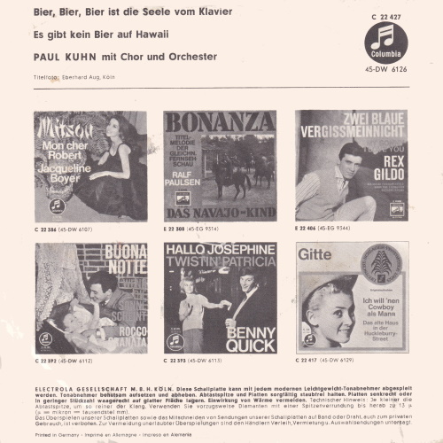 Kuhn Paul - Es gibt kein Bier auf Hawaii (nur Bildcover) – Bild 2