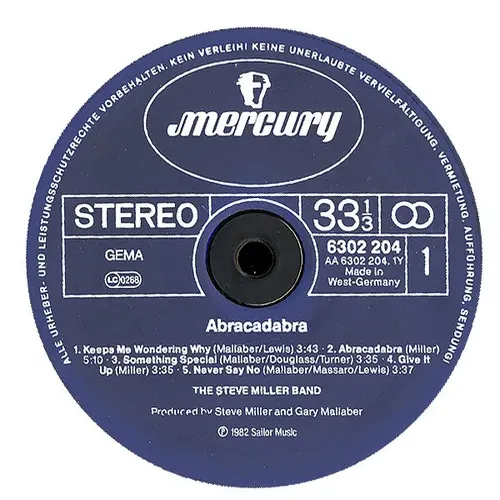 Miller Steve Band - Abracadabra (LP) – Bild 3