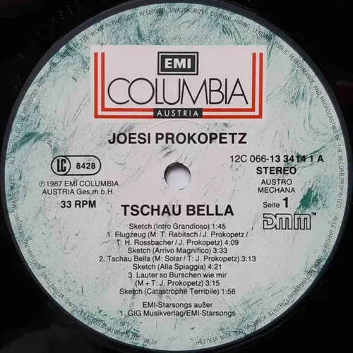 Prokopetz Joesi - Tschau Bella (LP) (AT) incl. Textblatt – Bild 3