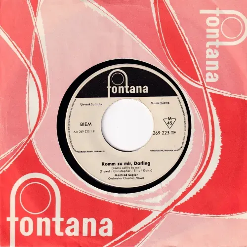 Segler Manfred - Komm zu mir, Darling (weisse Promo)