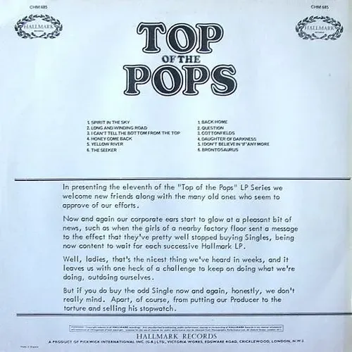 Various Artists - Top of the Pops (LP) (UK) – Bild 2
