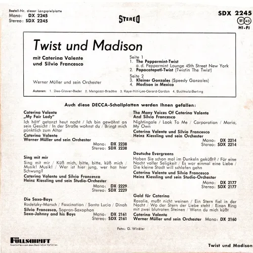 Caterina & Silvio - Twist und Madison (EP) – Bild 2