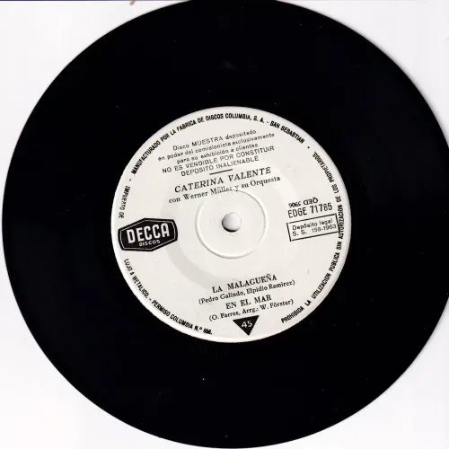 Valente Caterina - La Malagueña (ESP-EP-weisse PROMO) – Bild 3