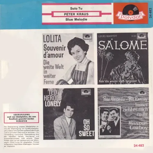 Kraus Peter - Solo tu – Bild 2