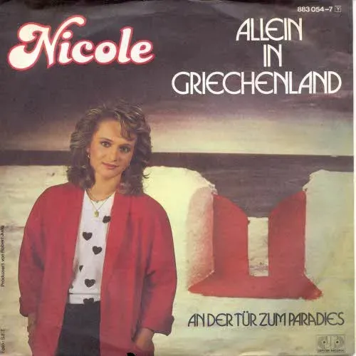 Nicole - Allein in Griechenland (nur Cover)