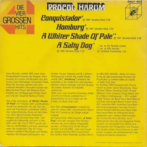 Procol Harum - Die grossen Vier (2x2) – Bild 2