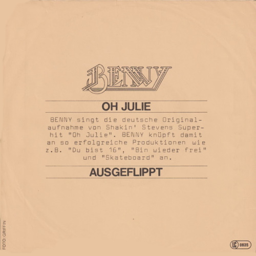 Benny - Oh Julie – Bild 2