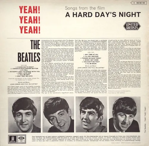 Beatles – Yeah! Yeah! Yeah! (A Hard Day's Night) (LP) – Bild 2