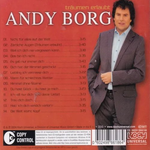 Borg Andy - Träumen erlaubt (CD) – Bild 2