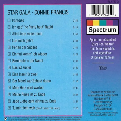Francis Connie - Stargala (CD) – Bild 2