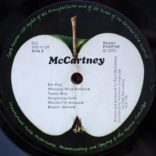 McCartney Paul - McCartney (LP-UK) – Bild 6