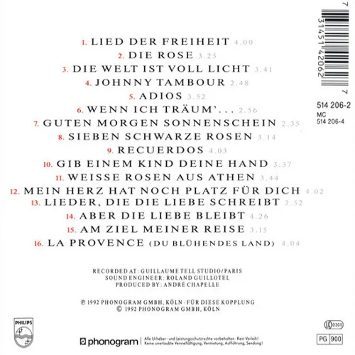 Mouskouri Nana - Blumen der Liebe (Meine grössten Erfolge) (CD) – Bild 2