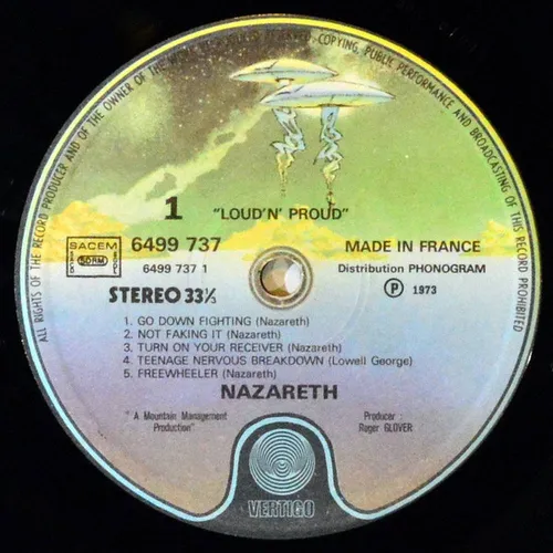 Nazareth - Loud'n proud (LP) – Bild 3