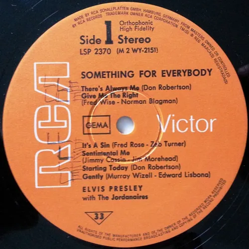 Presley Elvis - Something for everybody (LP-RI) – Bild 3