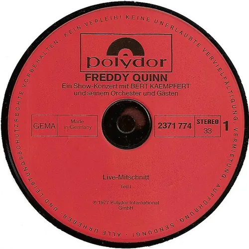Quinn Freddy - Du hast mein Wort (LP-CLUB EDITION) – Bild 3