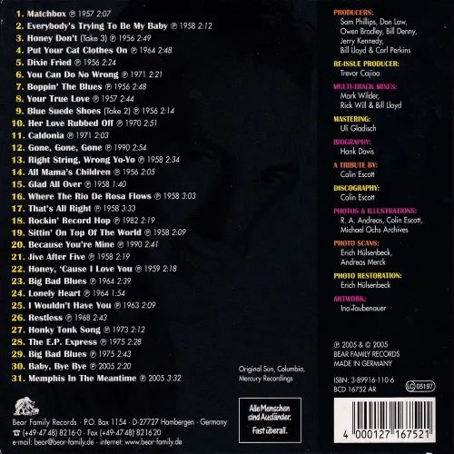 Perkins Carl - Carl rocks (CD - Bear Family) – Bild 2